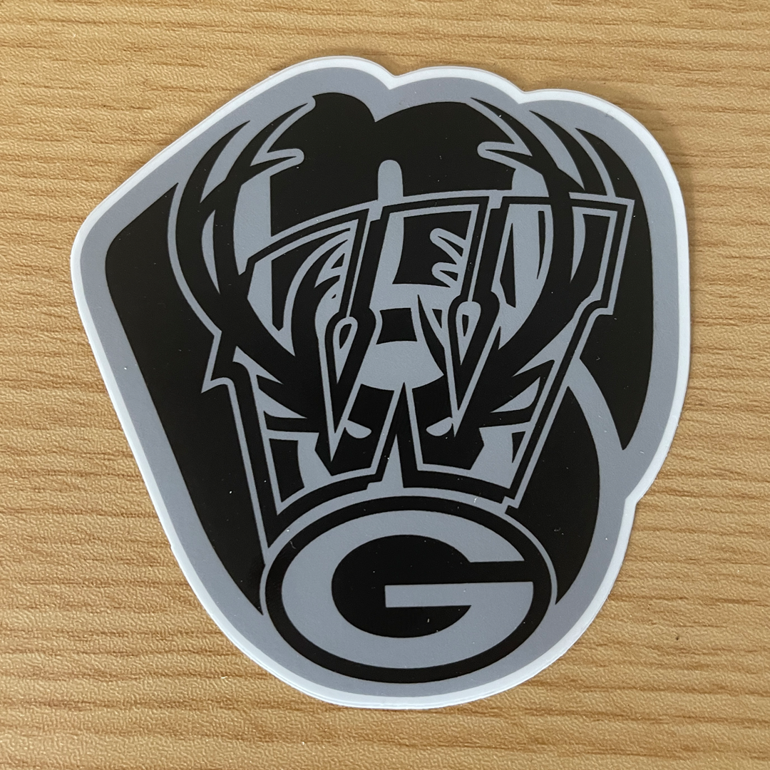 Wisconsin Sports Logo Mash-Up Vinyl Decal 4" - Eternyl - Brand - Apparel