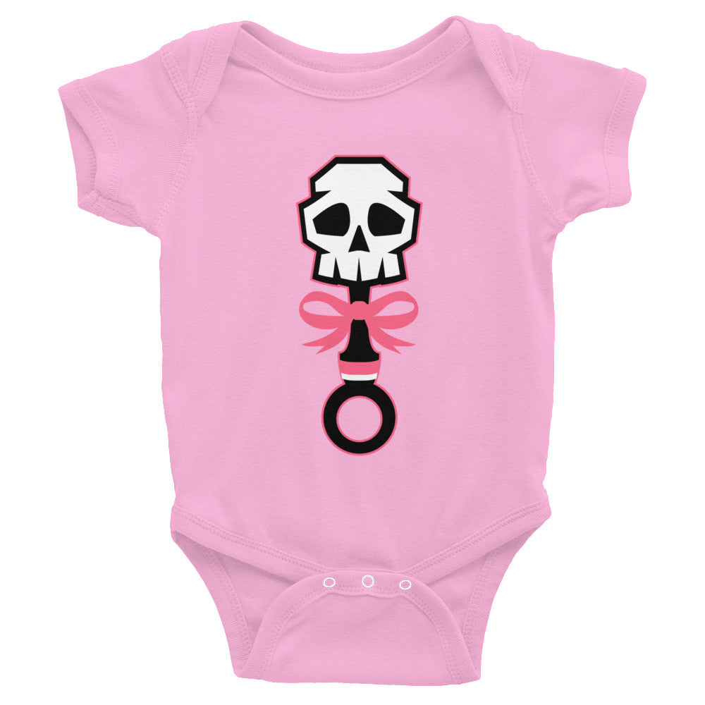 Lala Rose Pink Rattle Skull Onesie - Eternyl - Brand - Apparel