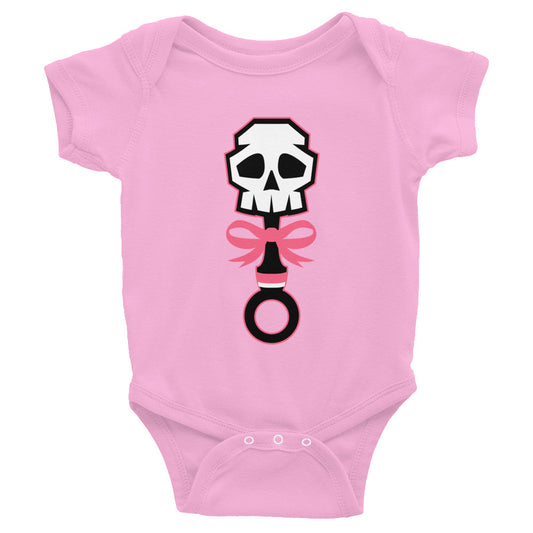 Lala Rose Pink Rattle Skull Onesie - Eternyl - Brand - Apparel