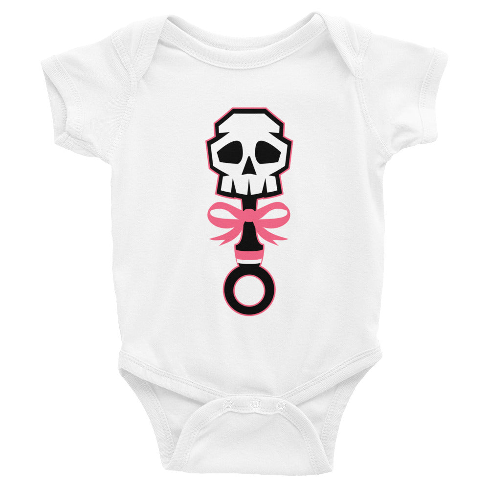 Lala Rose Pink Rattle Skull Onesie - Eternyl - Brand - Apparel