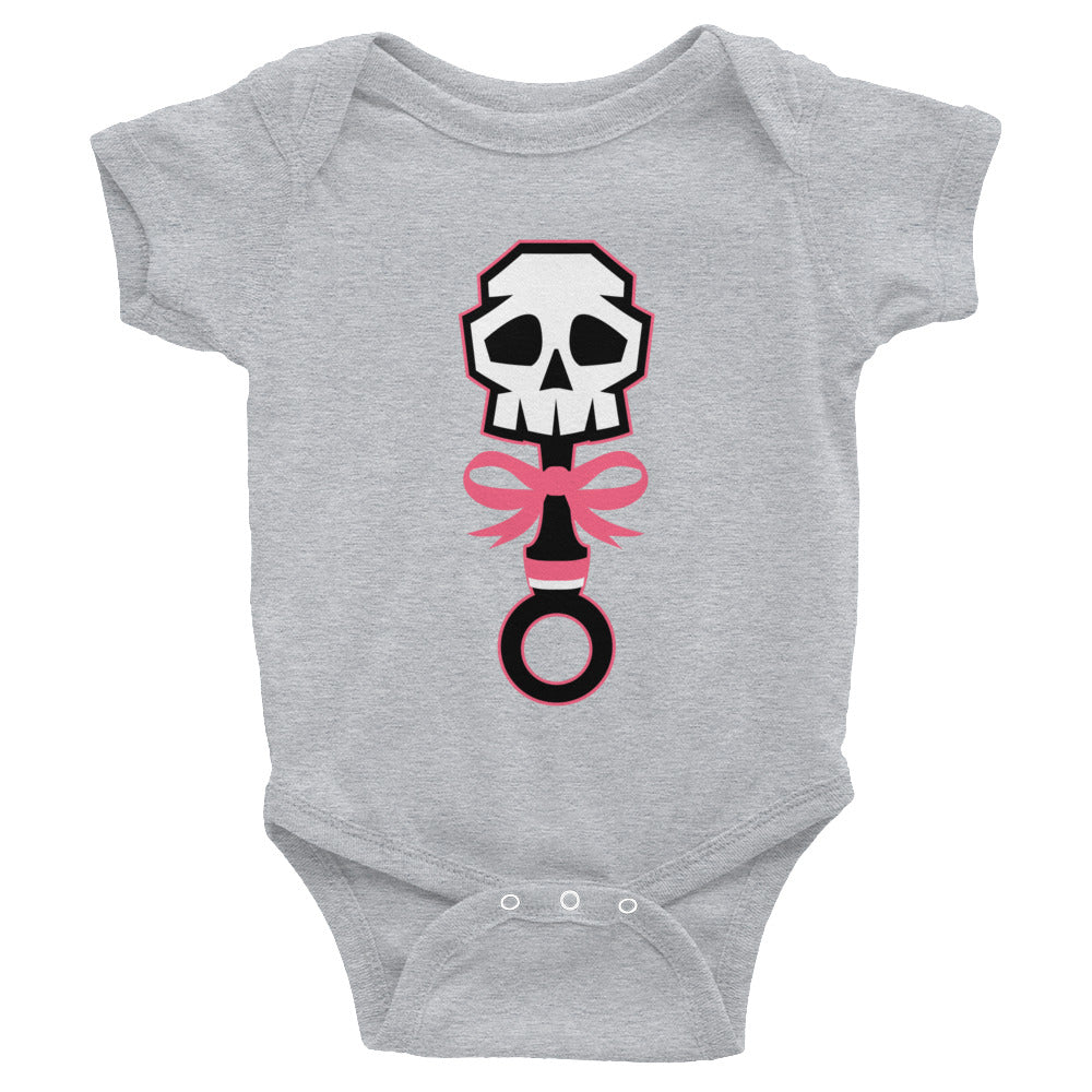 Lala Rose Pink Rattle Skull Onesie - Eternyl - Brand - Apparel